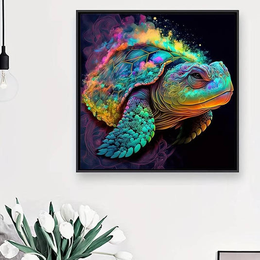 Neon Turtle 5D Diamond Painting Kit