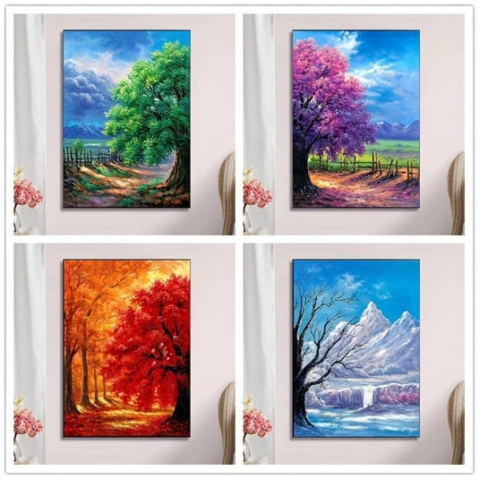 4 Seasons Diamond Painting Set