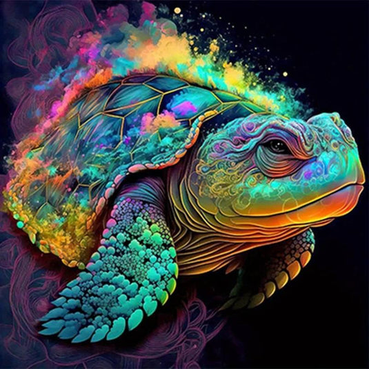 Neon Turtle 5D Diamond Painting Kit