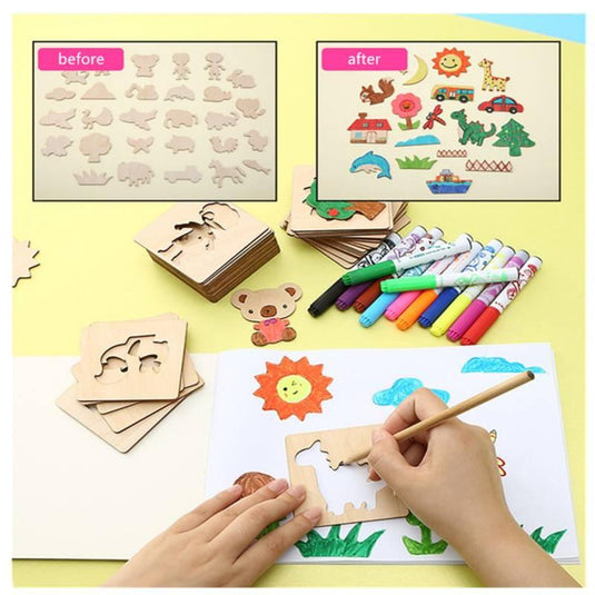 20-Piece Animal Stencil Set