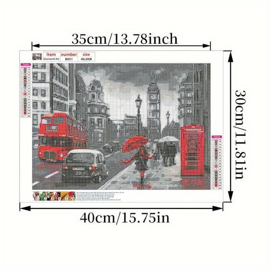 London Street Scene 5D Diamond Painting Kit