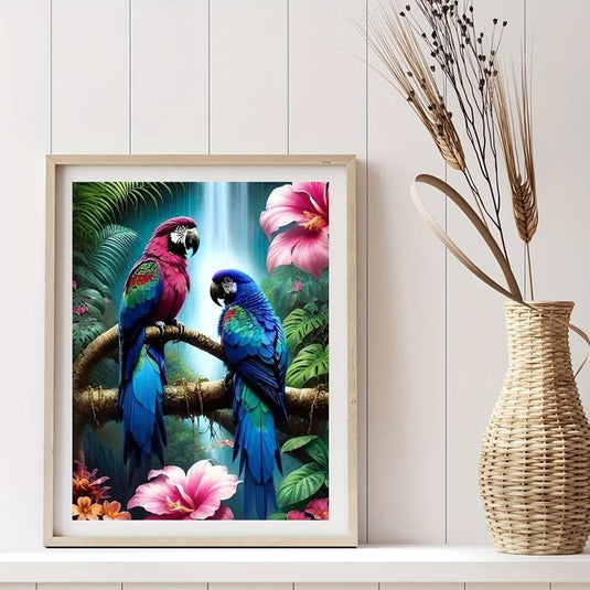 Tropical Parrots 5D Diamond Painting Kit