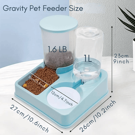 Automatic Pet Feeder with Water Dispenser – 2-in-1 Station