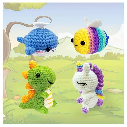 4 Pieces Set Animals Crochet Kit