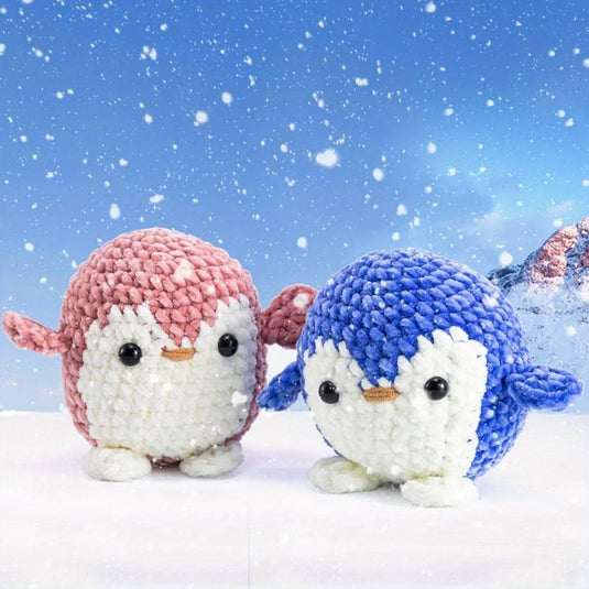 Pink Penguin Crochet Kit - Beginner Friendly