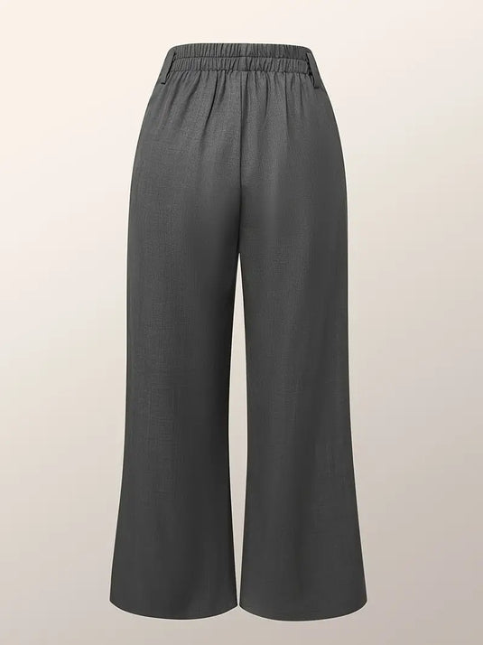 Split Hem Wide Leg Trousers