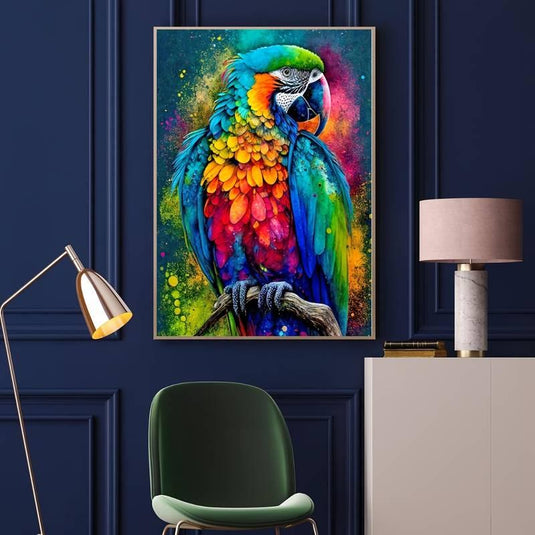 Vibrant Parrot Diamond Painting