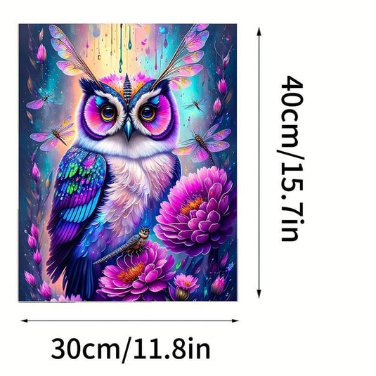 Owl Bloom 5D Diamond Painting Kit