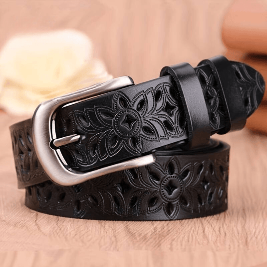 Floral Embossed Belt