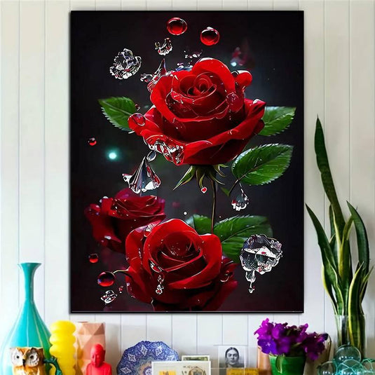 Red Roses Diamond Painting Kit