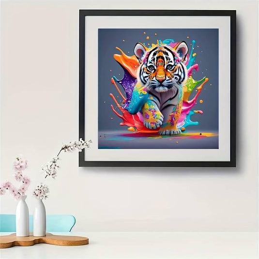 Colorful Tiger 5D Diamond Painting Kit