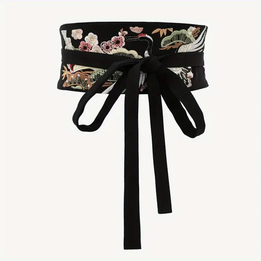 Embroidered Obi Belt