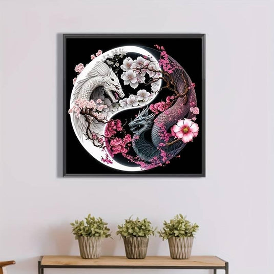 Yin-Yang Dragon Harmony 5D Diamond Painting Kit