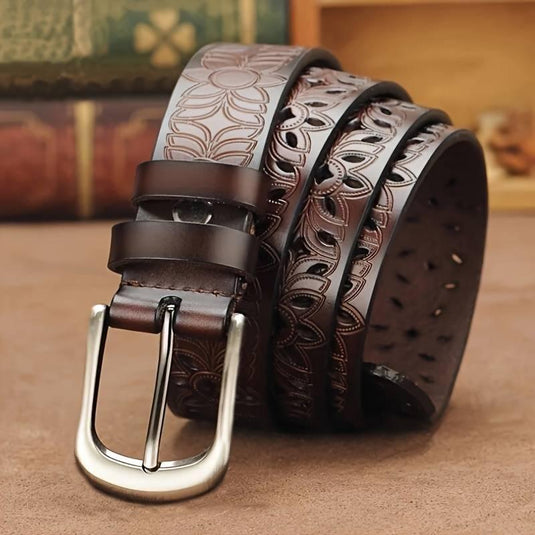 Floral Embossed Belt