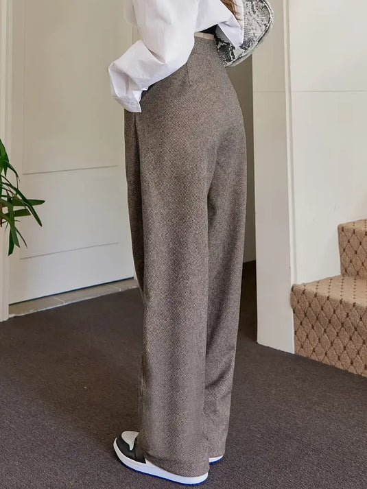 Tailored Wide Leg Trousers