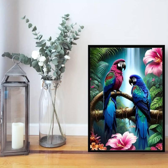 Tropical Parrots 5D Diamond Painting Kit