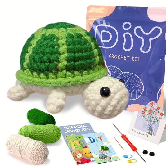 Cute Turtle Crochet Kit - Beginner-Friendly