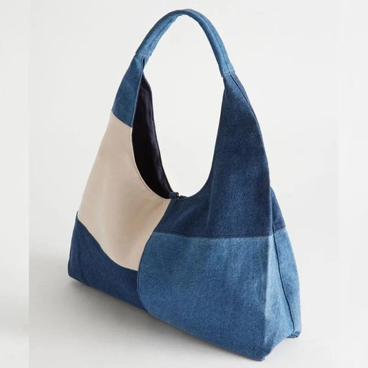 Aurora Patchwork Denim Shoulder Bag™