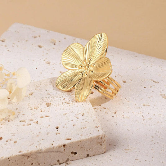 Jolene Adjustable Flower Ring™